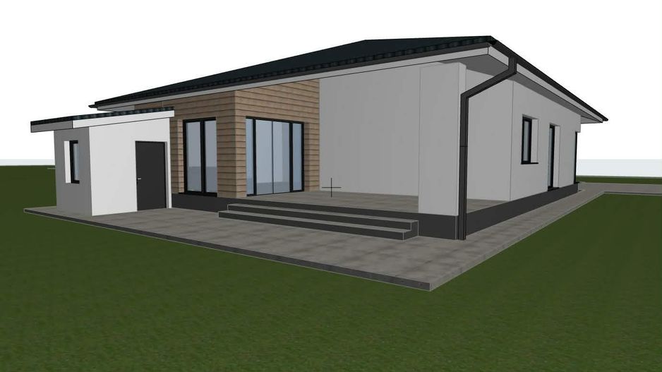 Teren 980 mp cu proiect de casă început–Chișirid, la 15 min de Oradea - Poză 1