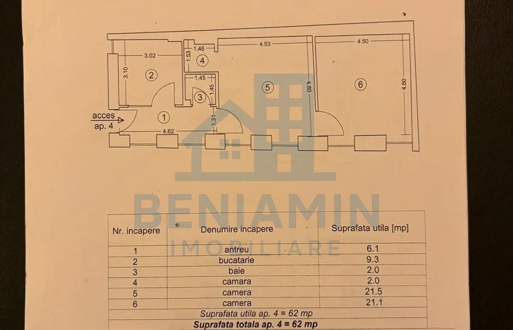 Apartament-2-camere-Central-Piata-Sfatului-Diferite-Compartimentari - Poză 7