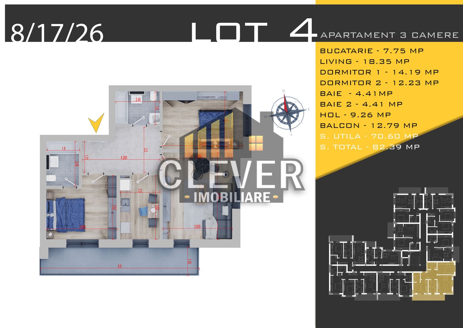 Theodor Pallady Apartament 3 camere Loc de Parcare BONUS - Poză 2