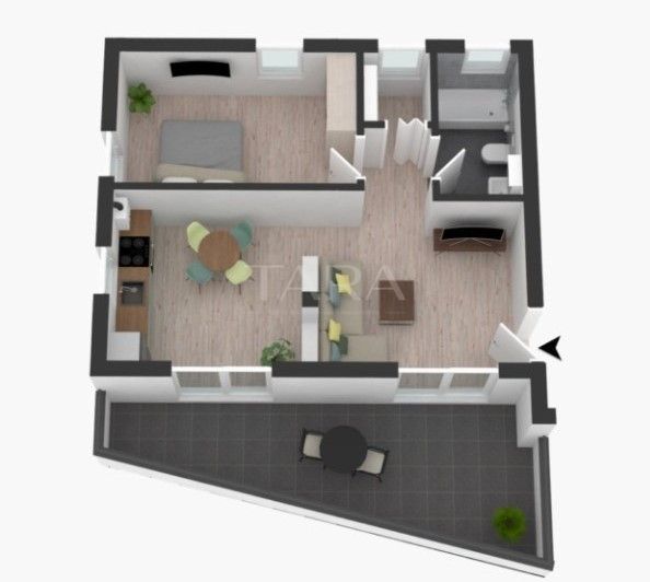 Apartament cu terasă și panoramă superbă. Ideal locuință, investitie. - Poză 8