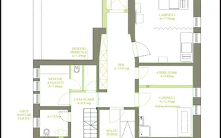 Vila cu 10 camere *540mp* // Zona Titulescu - Schiță 56