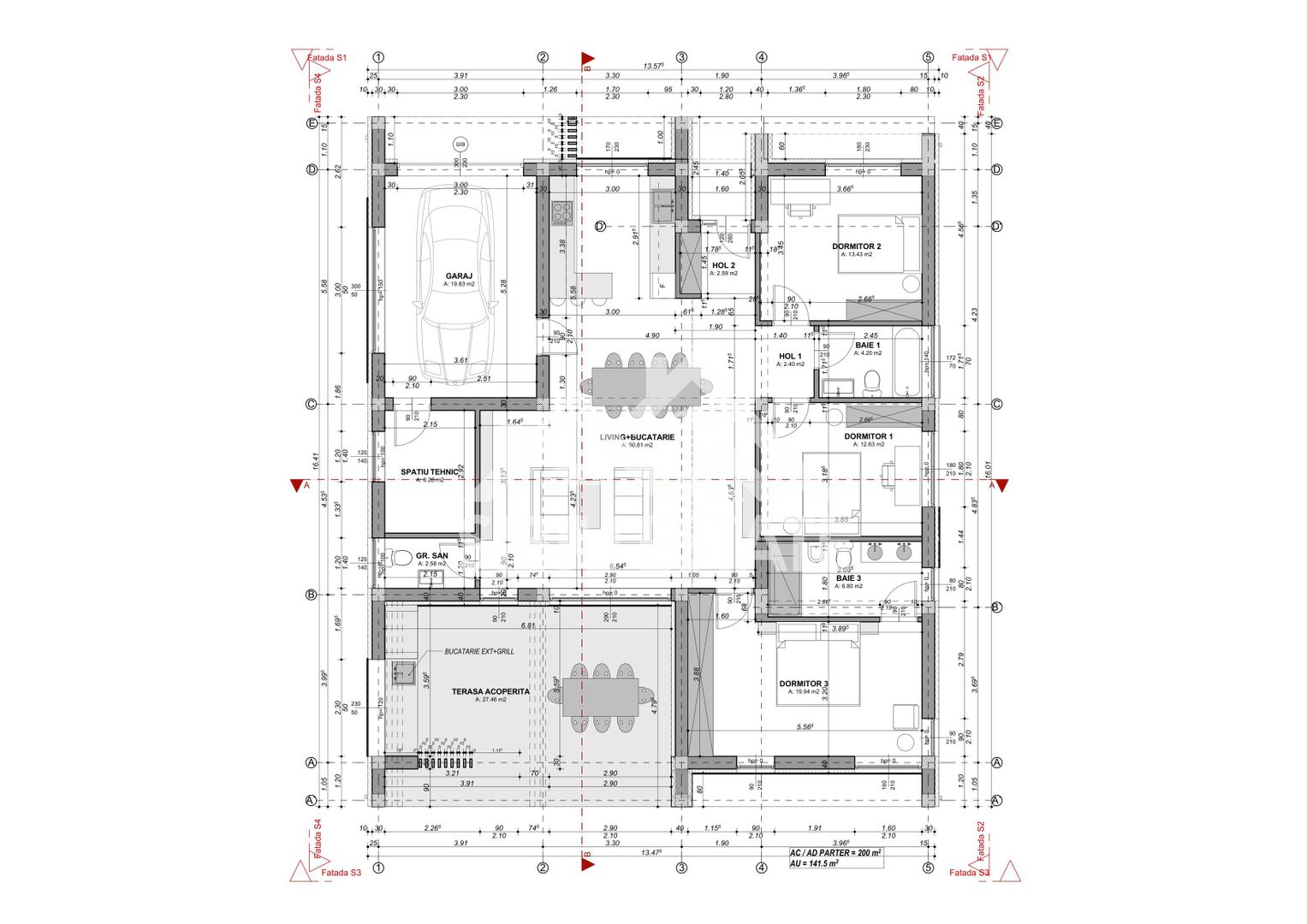Casa moderna pe un nivel, confort si calitate top - Poză 8