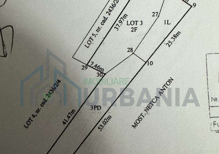 Teren intravilan Vladiceni - Tomesti, 1003 mp, cu acces la utilitati - Poză 3