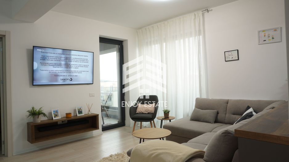 Apartament open space, etaj superior, mobilat si utilat modern - Poză 2