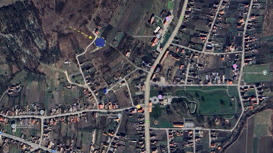 Teren intravilan în Răscruci – 1259 mp, cu vedere panoramică - Poză 1