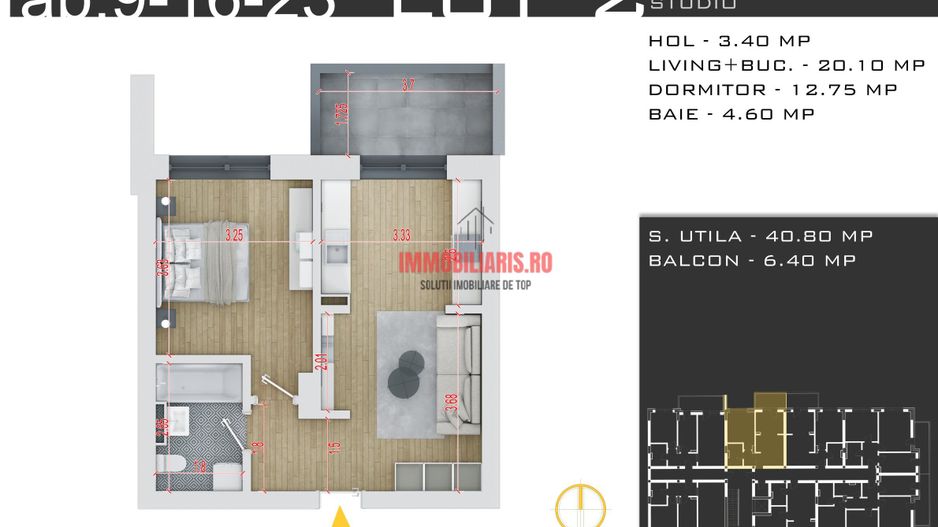 Theodor Pallady-Metrou - Parcare Inclusa - Fara Comision - Schiță 2