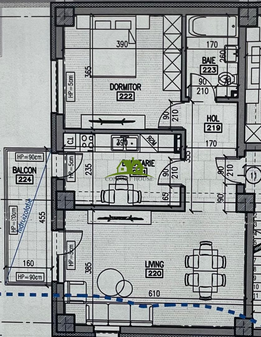 Apartament 2 camere, bloc nou, P+3, Ap.11 Et.2, Bl.7 - CP2463020 - Poză 5