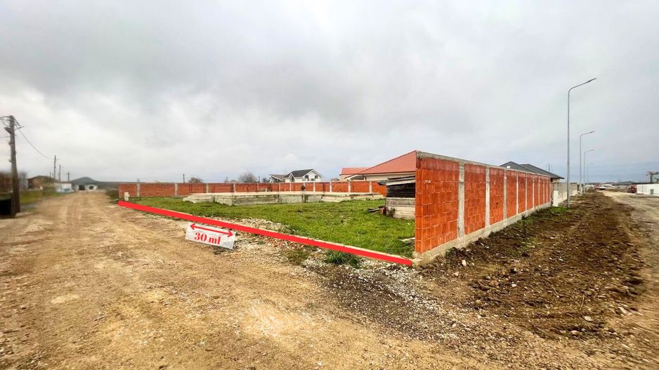 Teren intravilan, fundatie proiect casa, gard si utilitati-Zona Cheriu - Poză 15