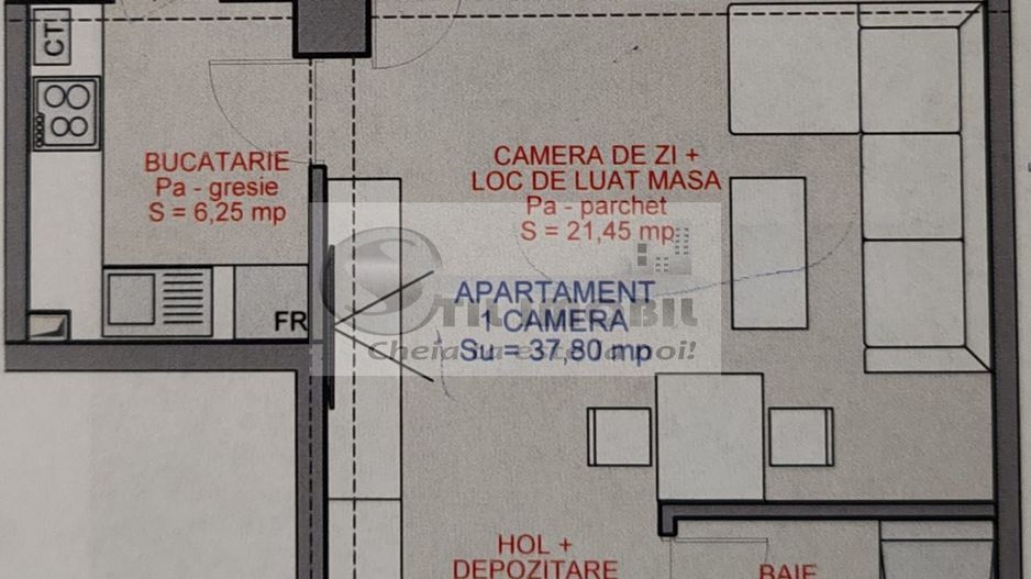 Ap. cu 1 camera, 44.8mp, Bucium-Predare Septembrie 2025 - Poză 4