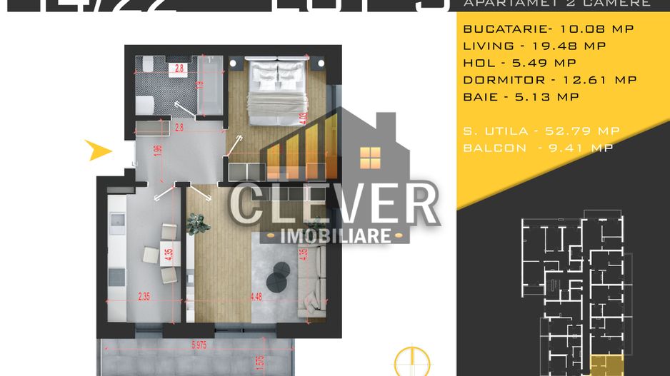 Apartament 2 camere Theodor Pallady, Parc Teilor-Comision 0 - Poză 2