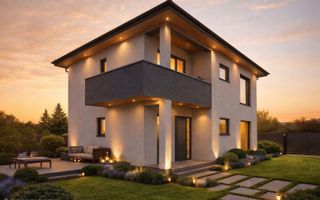 Casa-5 camere-P+1+P-147mp utili-600mp teren-Utilitati-Sanpetru - Poză 2