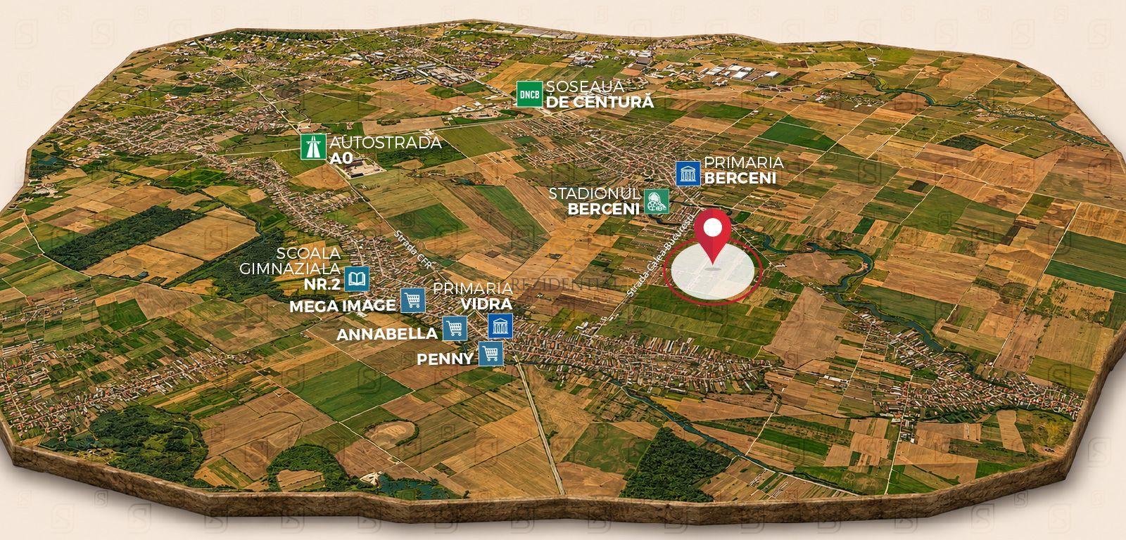 Teren vanzare, Berceni – Intrare Vidra, stradal Calea Bucuresti - Poză 2