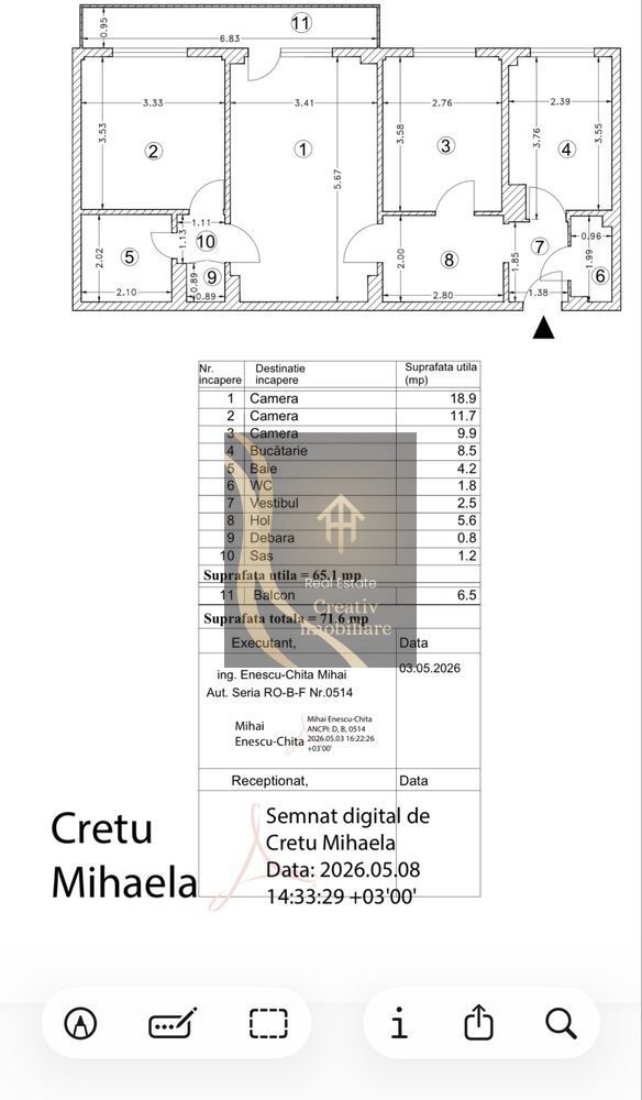Apartament 3 camere de vanzare Dristor Camil Ressu - Poză 8