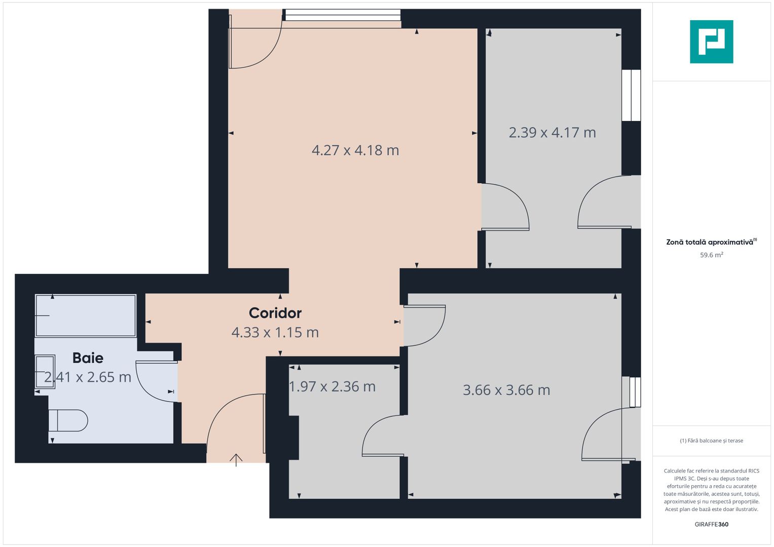 Apartament 2 camere cu gradina proprie, Freidorf - Poză 19