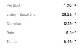 Apartament 2 camere Otopeni | parter înalt + terasă | include parcare - Schiță 11