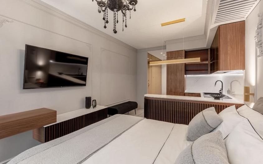Studiou superb de vânzare, Win Herestrău, mobilat si utilat lux, terasă - Poză 16