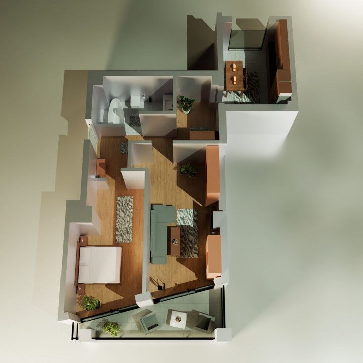 Tomis Nord - Vanzare apartament decomandat cu 2 camere,  bloc nou. - Poză 6