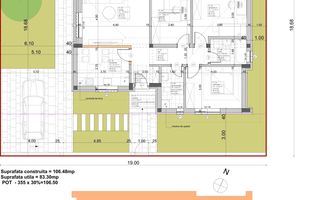 Casa 4 camere, 355 mp teren, gata de mutat, cartier Orizont - Schiță 5