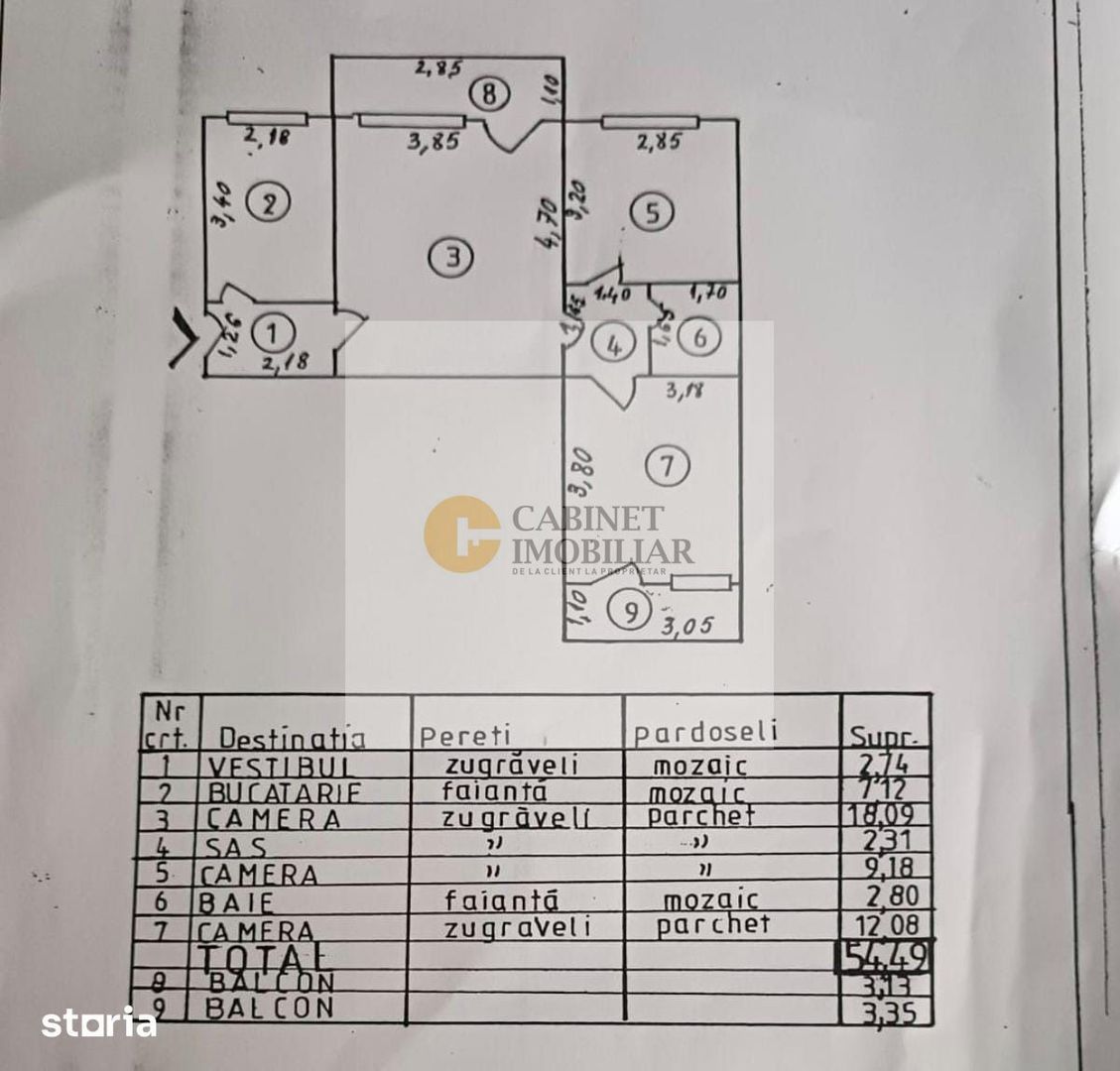 3 camere I Cismigiu I Etaj 5/6 I 1960 - Poză 13