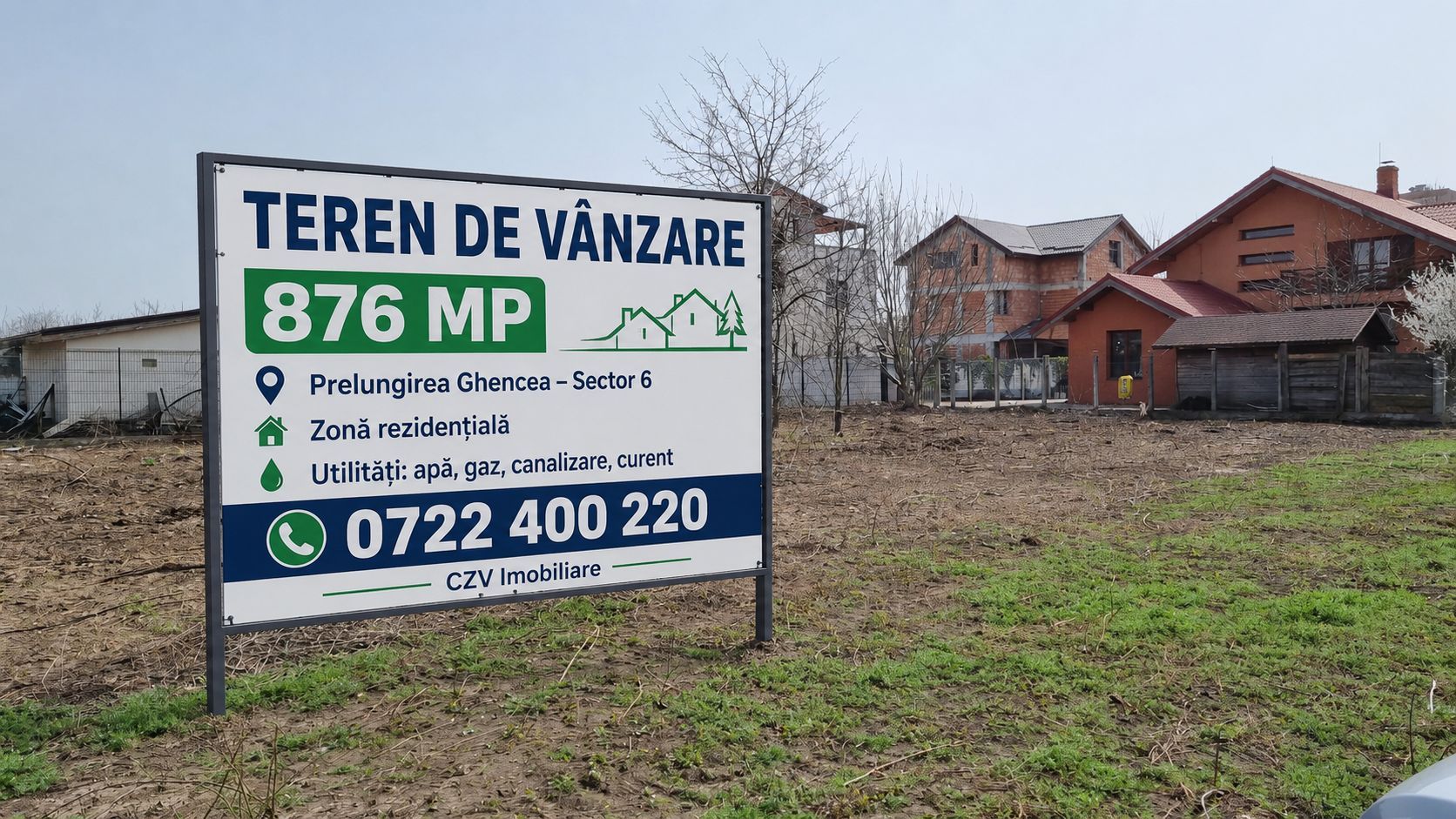 Teren de vânzare într-o zonă rezidențială compactă - Poză 1