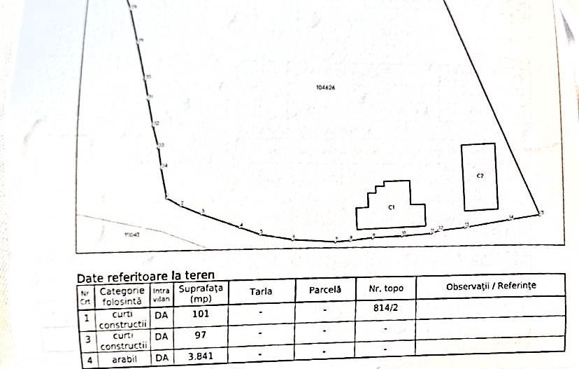 Bran-Sohodol, Teren 4039mp cu casă bătrânească, utilități, comision zero. - Poză 13