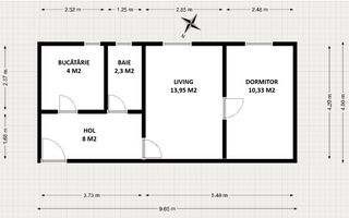 Apartament 2 camere de vanzare, Aleea Rosiorilor Sibiu - Poză 7