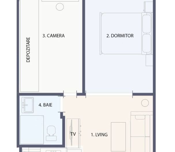 Apartament 2 camere, 45 mp, semidecomandat, zona Gara de Nord - Poză 8