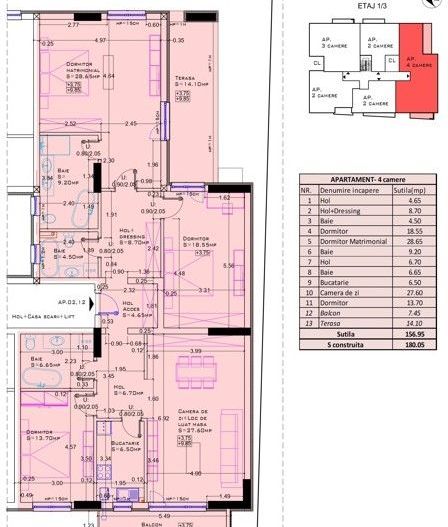 Apartament 4 camere spatios I Zona Baneasa / Aerogarii –  Imobil nou - Poză 2