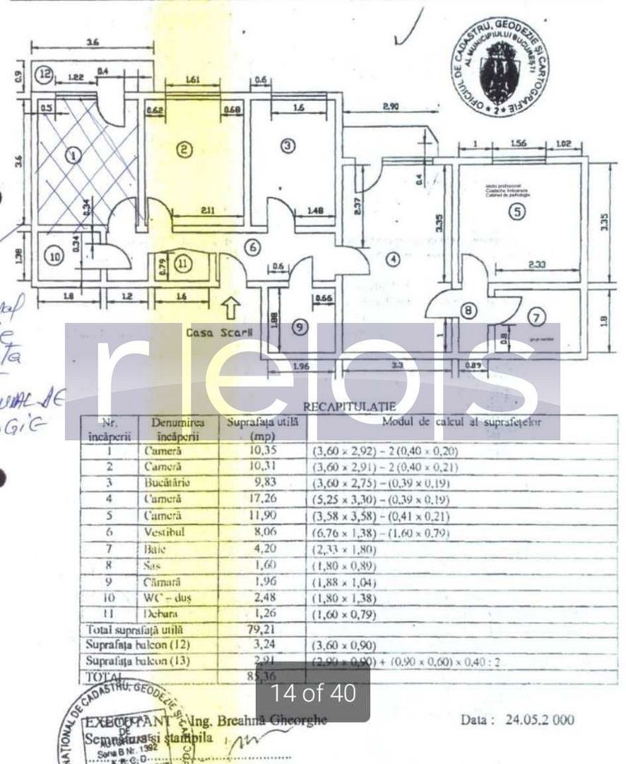 Vanzare apartement 4 camere Mosilor| centrala proprie  | bloc 1981 - Poză 8