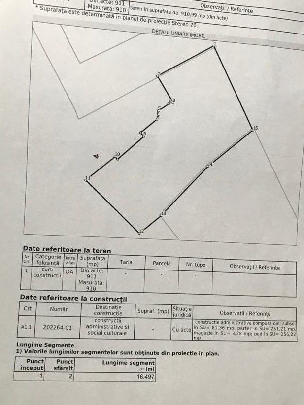 Teren de 900mp în vecinătatea parcului Carol - Poză 1