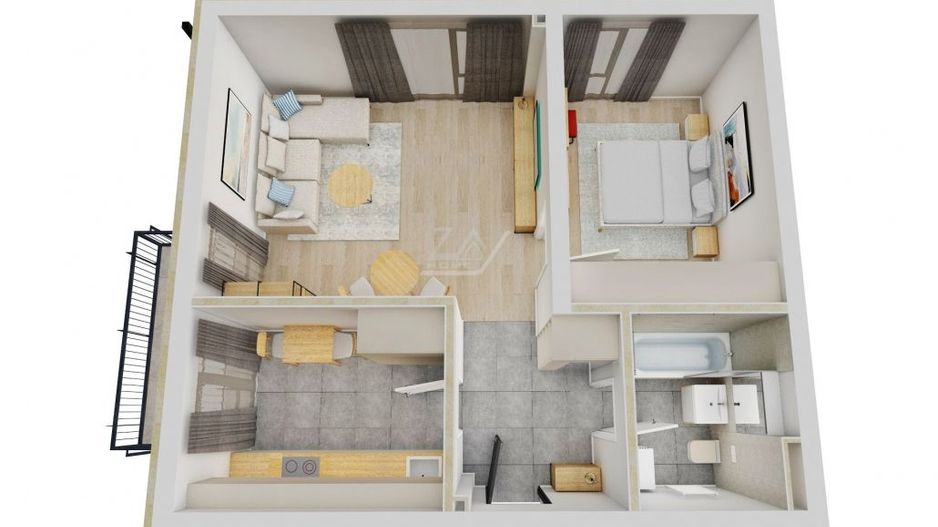 Comision 0! Etaj 1. Bucatarie inchisa. Loc de parcare. Lift. - Poză 10