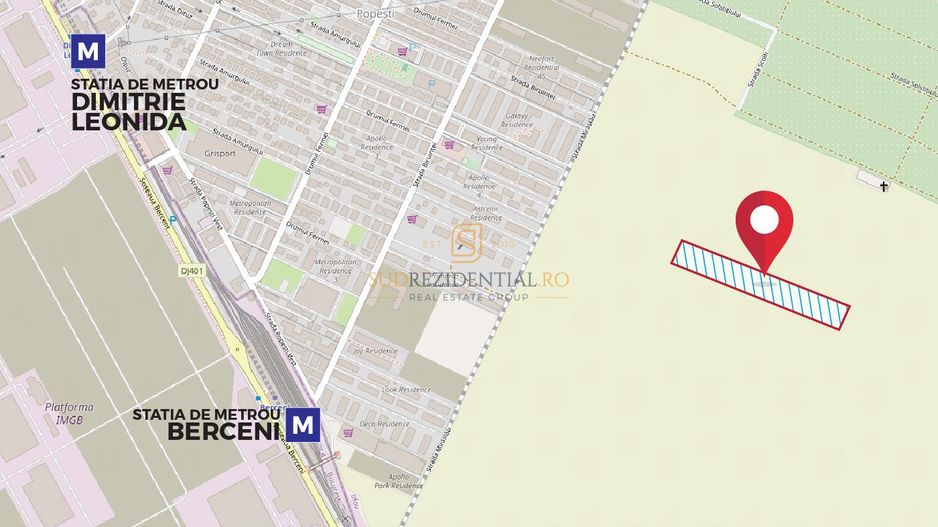 Lot de teren, Popesti-Leordeni, metrou Berceni, ideal investitie - Poză 2