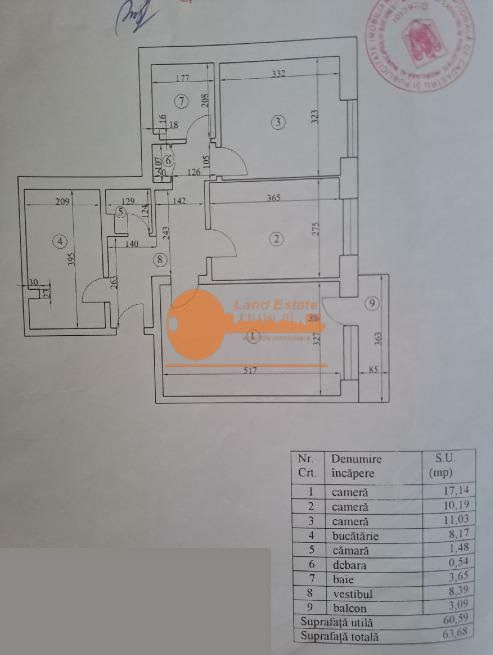 Apartament 3 camere decomandat – Tineretului - Schiță 11