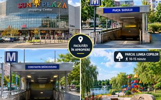 2 CAMERE | 55,5 MP | 650M METROU BRANCOVEANU | 800M PIATA SUDULUI - Poză 1
