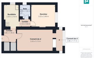 Apartament 2 camere, decomandat în Gradiște, Arad - Poză 13