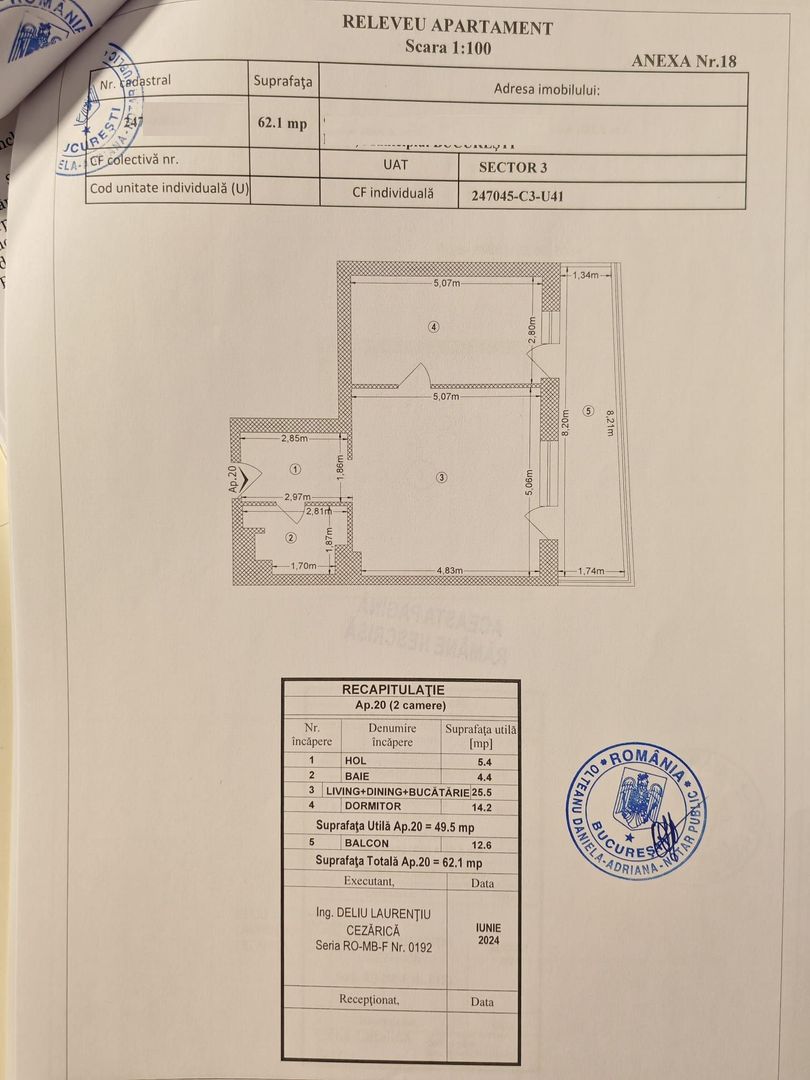 2 camere | posibilitate parcare | proiect nou | Select Residences - Schiță 14