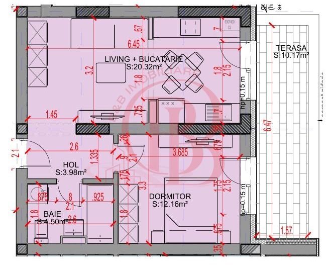 Apartament 2 camere Parcare Bonus Titan-Theodor Pallady - Schiță 8