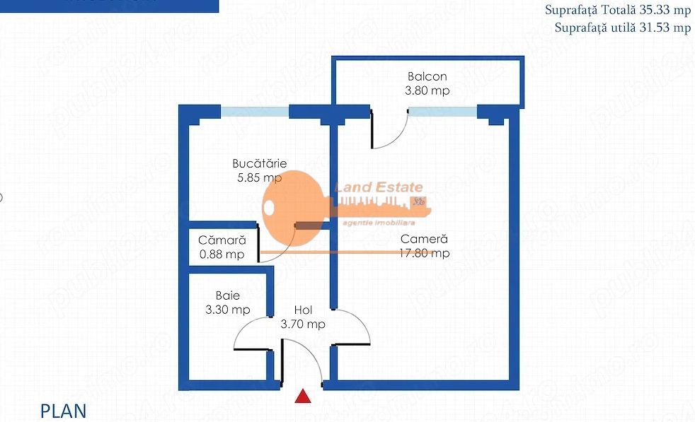Garsoniera in zona Gorjului - Piata Veteranilor ( Bloc Mixt) - Poză 5