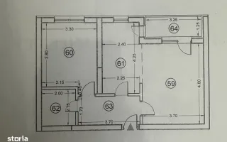 Apartament 2 camere, bloc nou,  21 Residence, Militari - Schiță 14