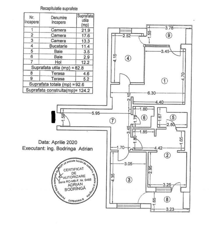 3 camere | Cloud 9 Residence | Aviației| 2 terase| 2 parcări subterane - Schiță 26