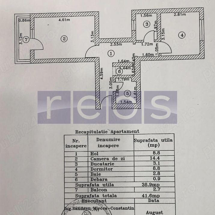 DE VANZARE 2 CAMERE | ETAJ 10/10 | BLOC REABILITAT | VALEA ARGEȘULUI - Poză 9