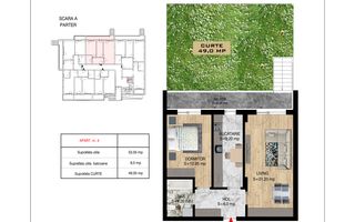 Apartament 2 camere cu Gradina 49mp Th Pallady Sector 3 - Poză 2