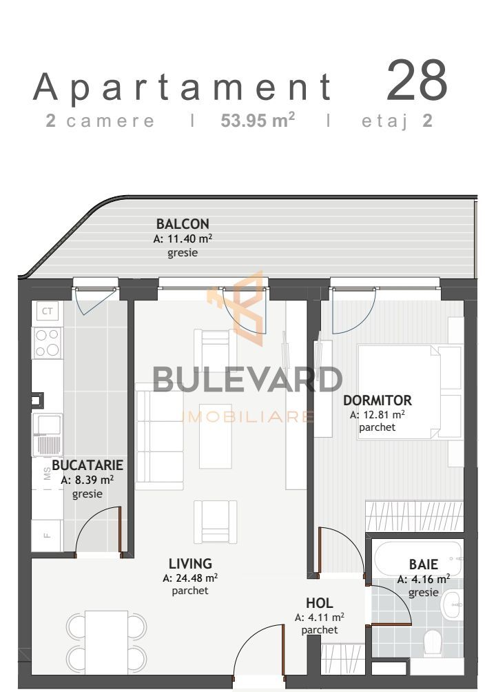 Apartament cu 2 camere, zona strazii Eroilor! - Schiță 6
