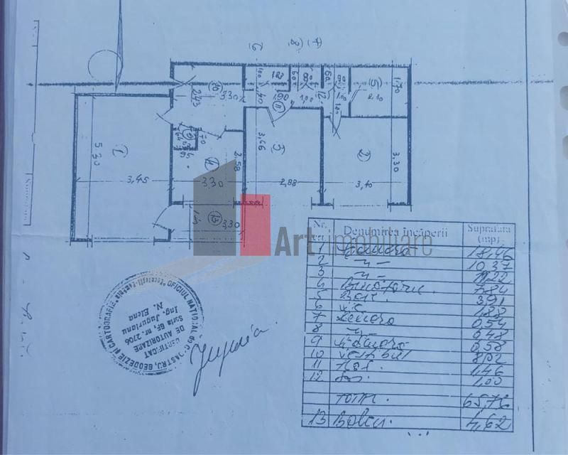 Apartament 3 camere Crangasi- Nicolae Oncescu - Schiță 8