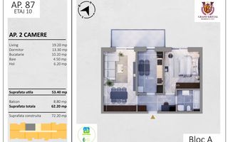 Apartament decomandat - 2 camere, bloc nou, zona excelenta, Sector 4 - Poză 9