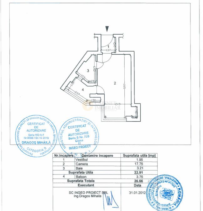 Garsoniera  | Piata  C. A. Rosetti | Vedere Panoramica  | Fara risc - Poză 8