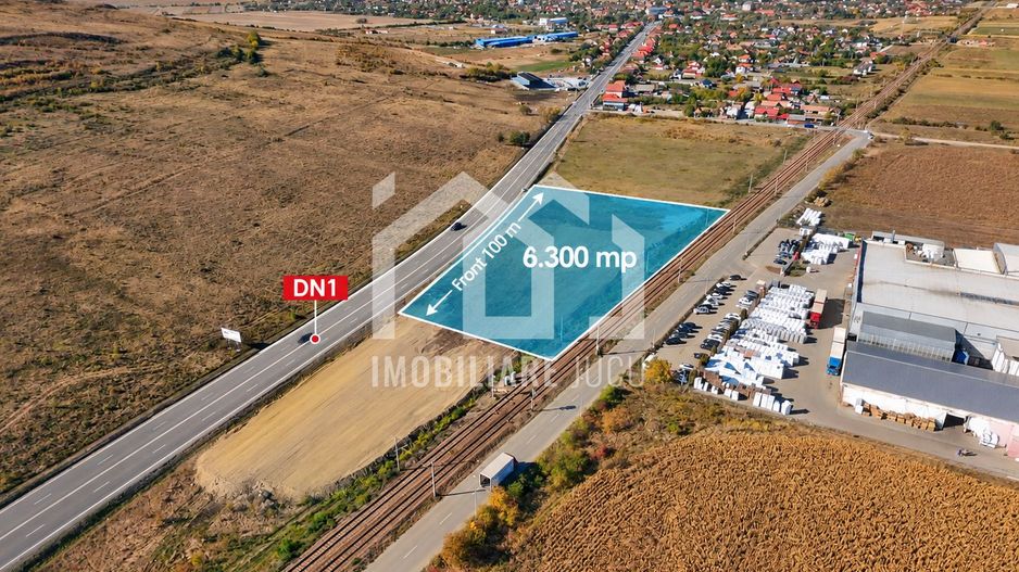 Teren Industrial 6300mp | Intrare din DN1 | Rascruci - Poză 1