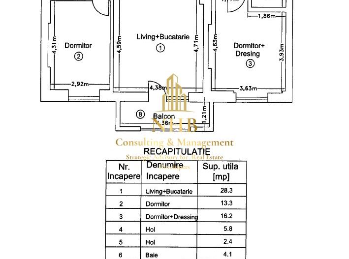 Apartament 3 camere si 2 bai Pipera | Crystal North - Comision 0% - Poză 15