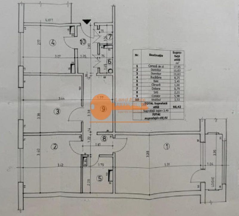 Apartament 3 camere | 2min de metrou Dristor | Complet mobilat și utilat - Schiță 15