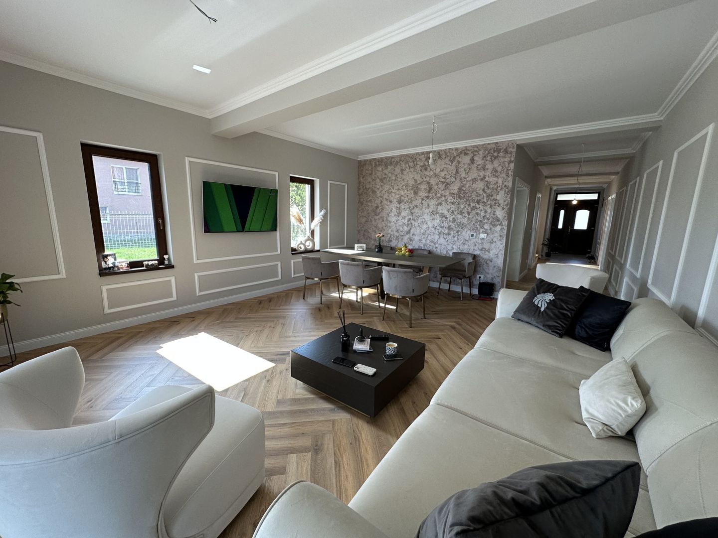 Duplex despartit prin spatiu tehnic  - teren 500mp - Poză 5